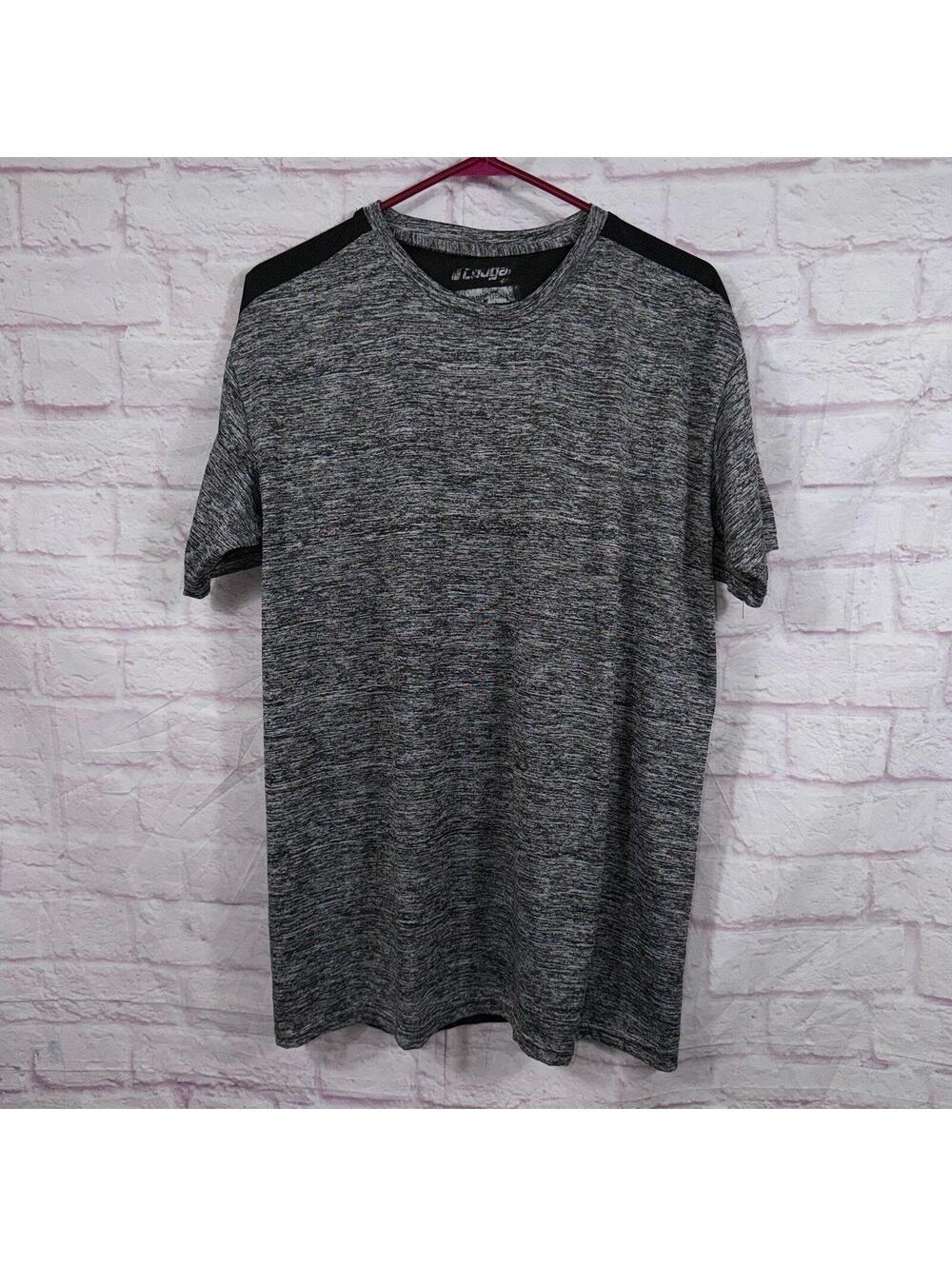 Cougar Performance Athletic Shirt Men’s Gray Black Short Sleeve Activewear XL